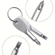 mini keychain screwdriver flathead phillips 2 in 1 portable