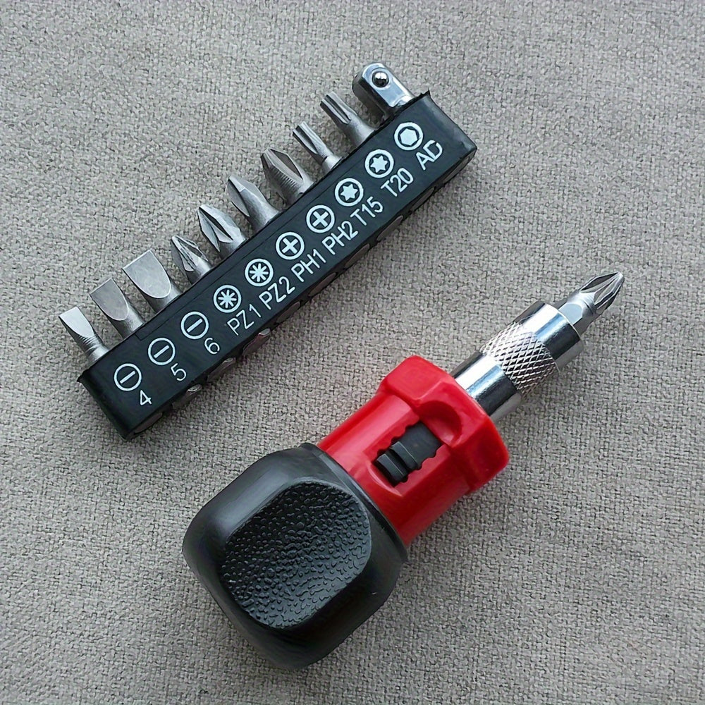 multifunctional ratchet screwdriver reversible quick labor
