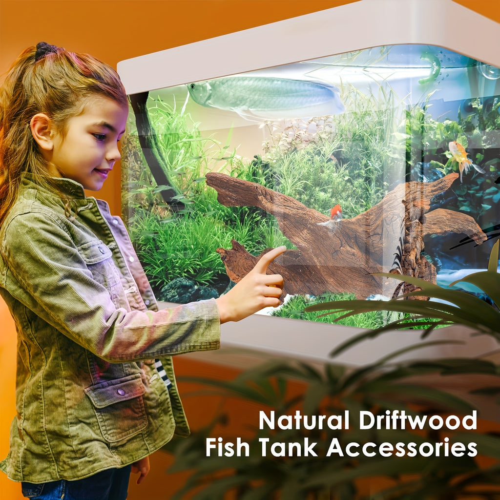 2pcs natural driftwood aquarium decor reptile wood branches
