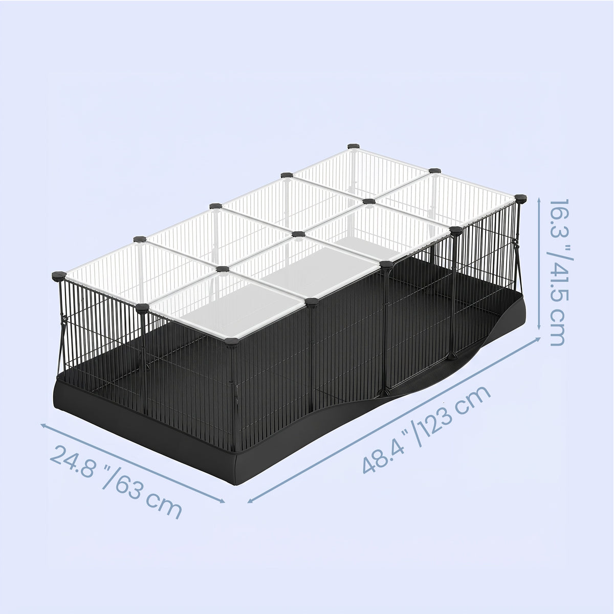modular small   yard 20 panel rabbit guinea pig cage