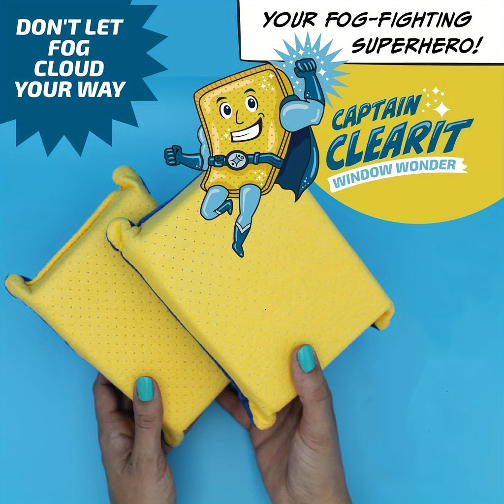 a large window defogging sponge   absorbency