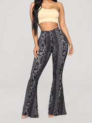 paisley   casual flared pants   high waisted taboo
