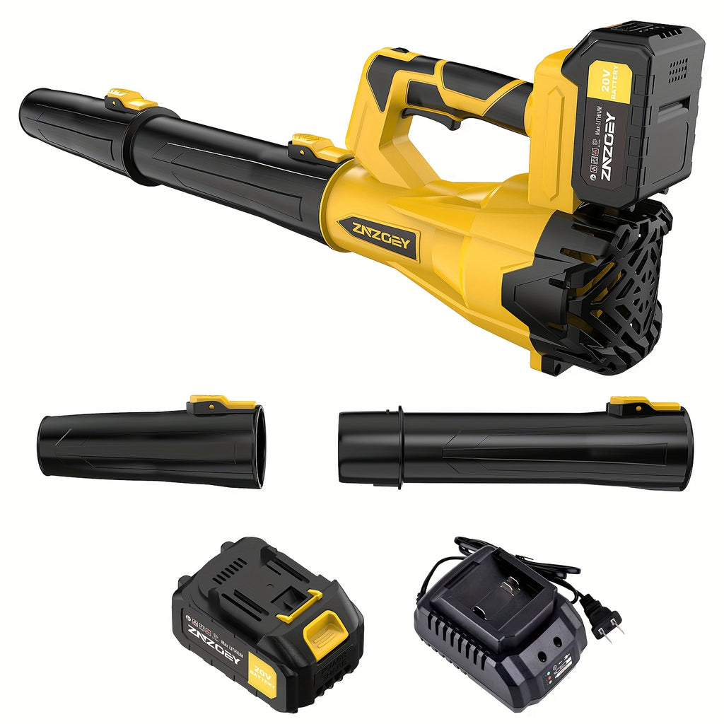high power cordless leaf blower 4 0ah batteries 580cfm