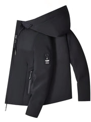 women   trendy windproof hooded jacket