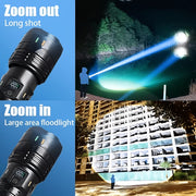 high power led flashlight features   bright adjustable