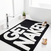 1  bathroom mat printed   text soft durable flannel