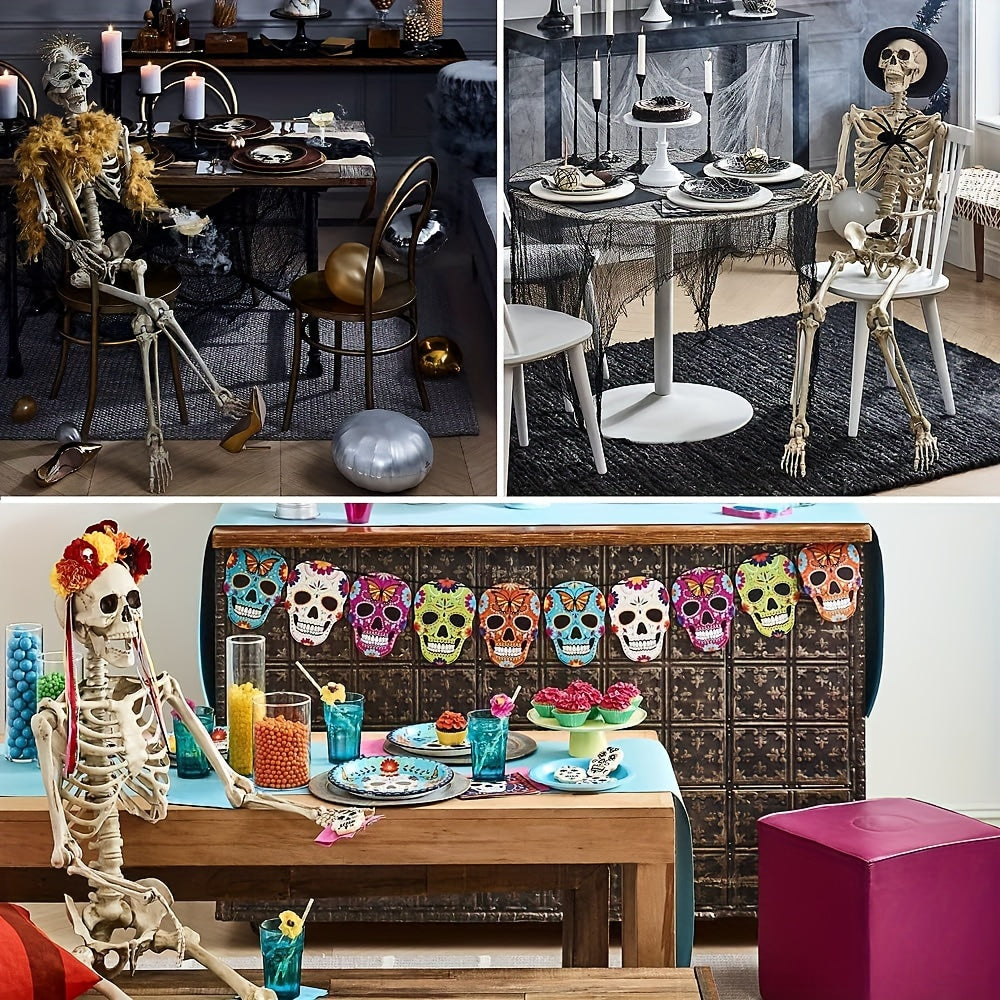 realistic outdoor wall mounted skeleton statue