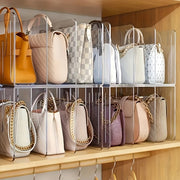 space saving acrylic handbag organizer 4 wallet dividers