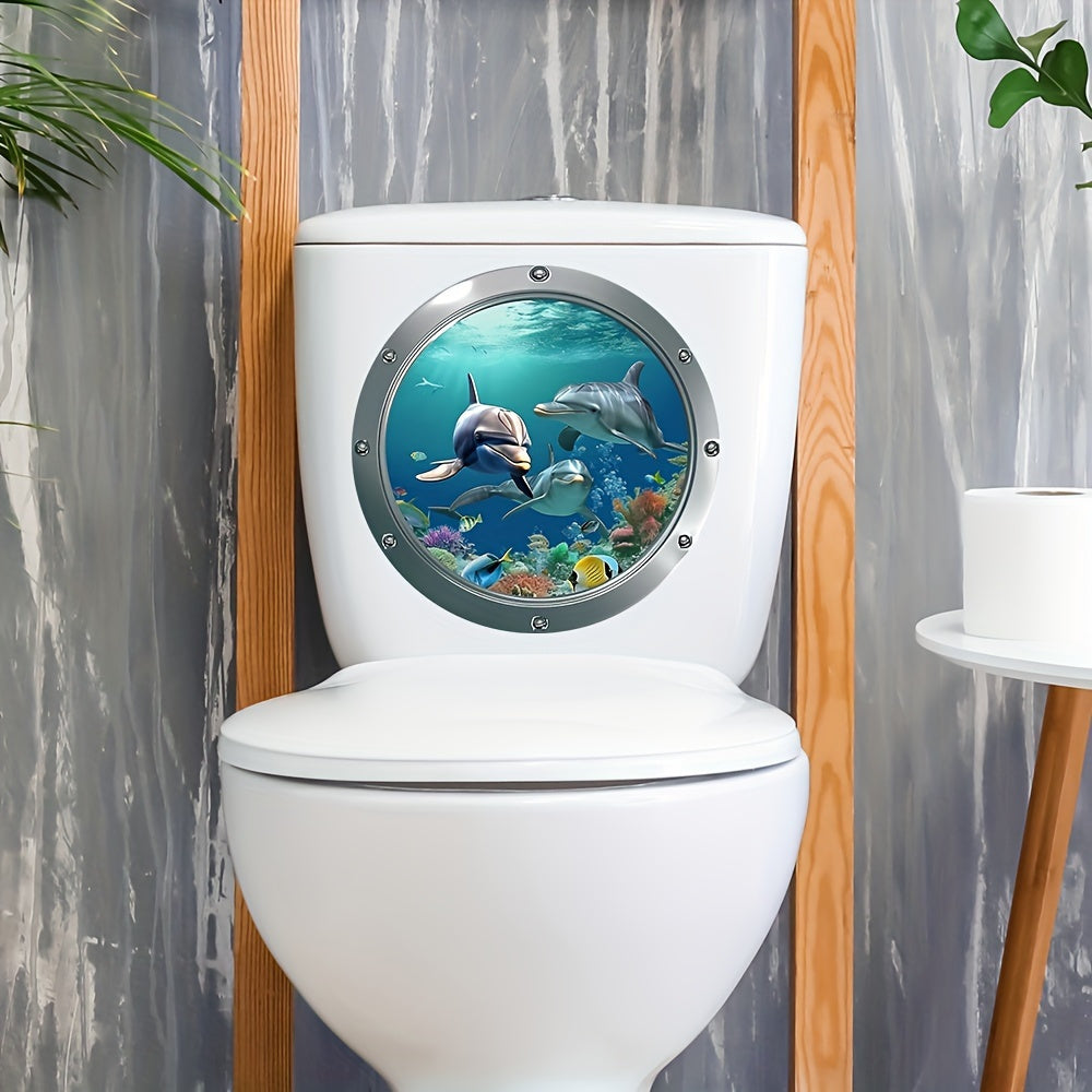 1    world toilet seat sticker mural creation