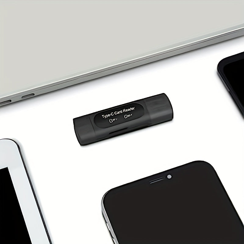usb card reader 4in1 type c usb a   hc card adapter dual