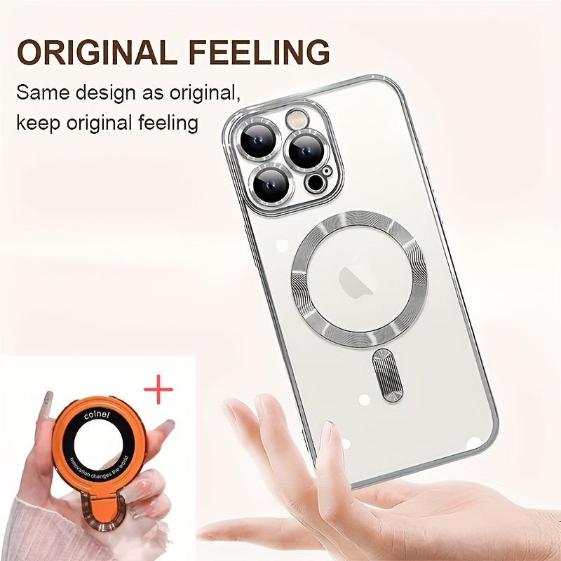 magnetic   thin phone case plating full camera protection