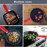 set 4 silicone heat resistant handle covers   handle