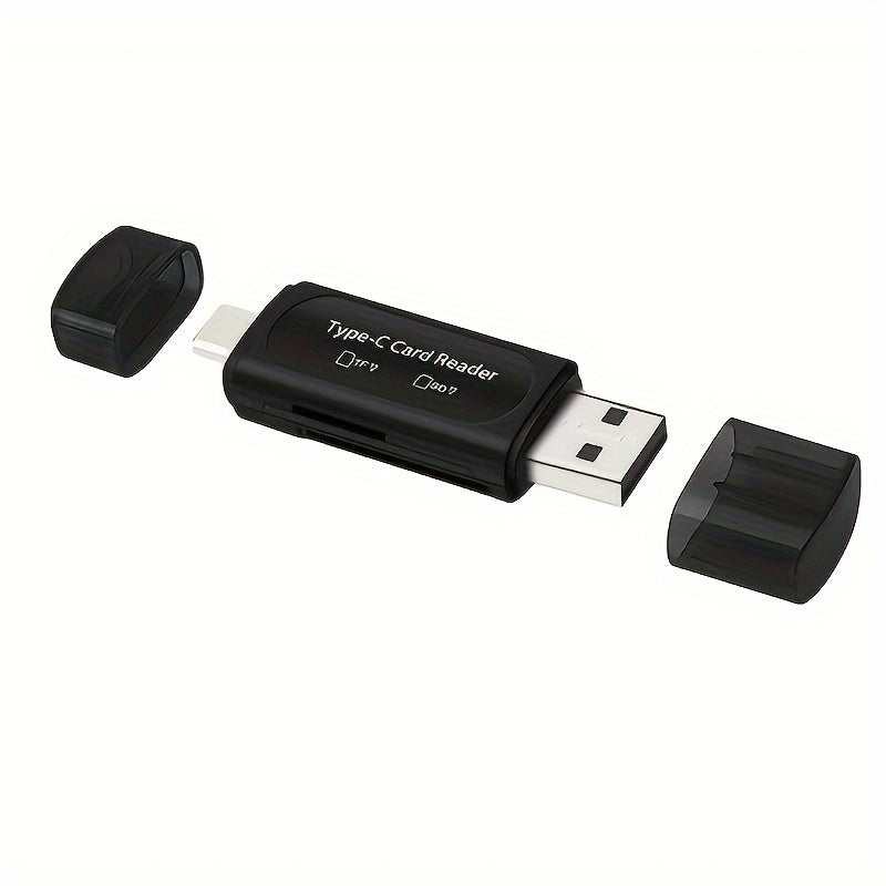 usb card reader 4in1 type c usb a   hc card adapter dual