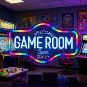 ow led neon sign game room wall decor designed gaming