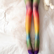 1 pair new   gradient black stockings female personality