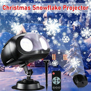 snowflake projector light rotating effect decoration