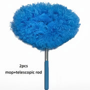 household dust mop ceiling fan duster telescopic rod