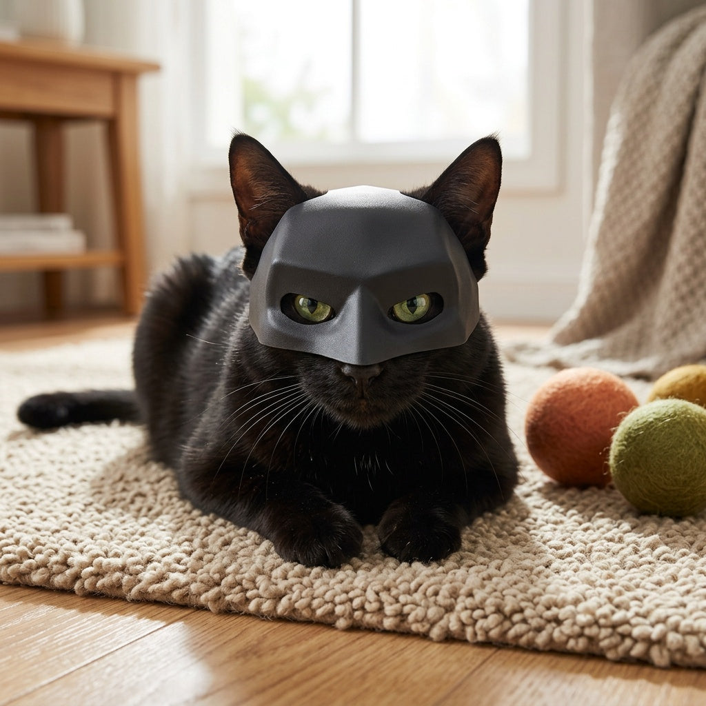 prank funny   white styling pet cat photo mask
