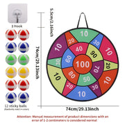 large size foldable   board sticky ball game set 12pcs