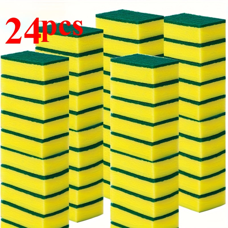 24 piece set high absorption kitchen sponges double layer