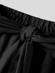 men   two piece trousers high waist lace solid