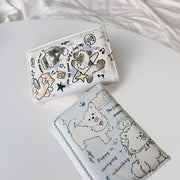 kitten star trifold wallet couple style   large