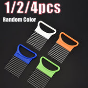 1 2 4pcs onion slicer vegetable tomato holder slicer cutter