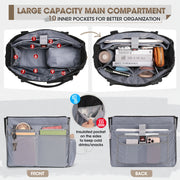 teacher tote bag insulated lunch compartment 15 6