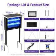 solar bug zapper outdoor bug zapper 4500v electric shock