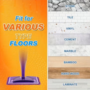 reusable microfiber mop replacement pads 4 pack hard floor