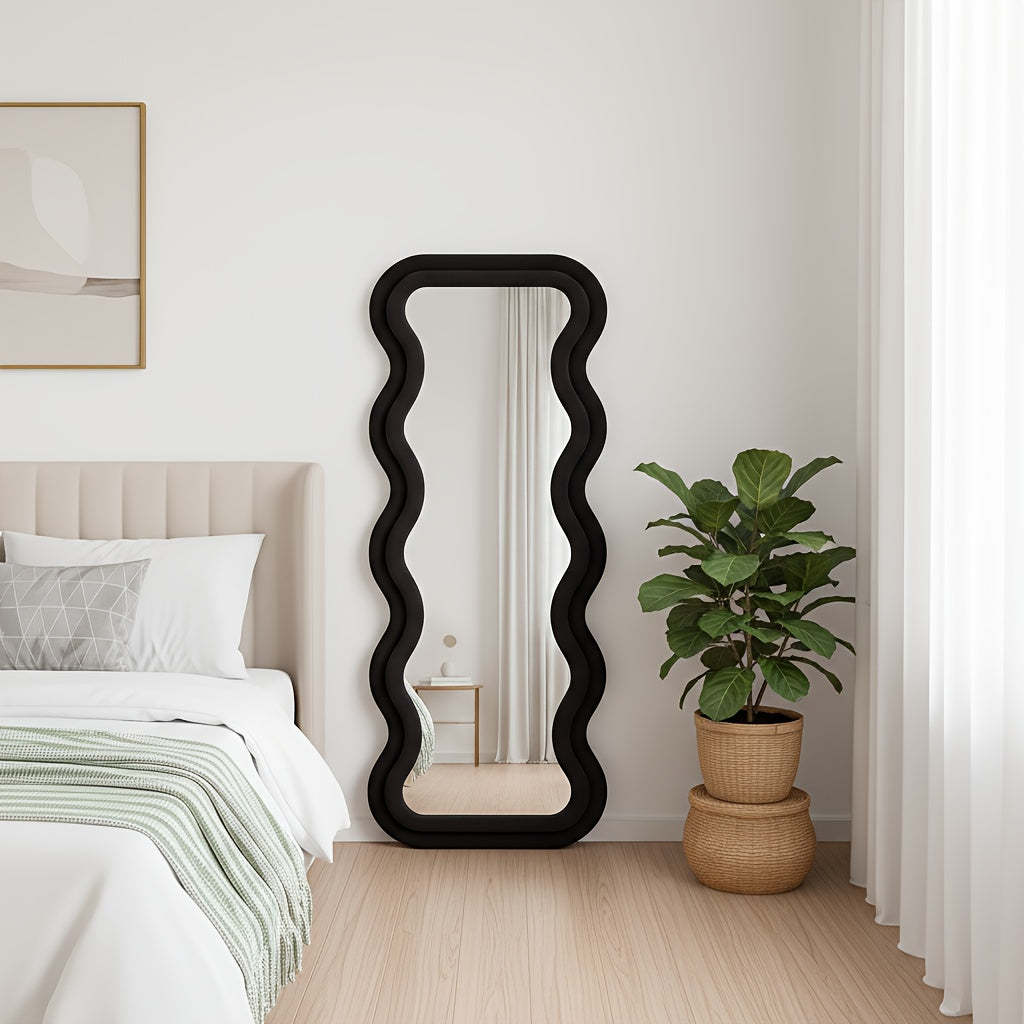 standing mirror suitable nursery   shatterproof
