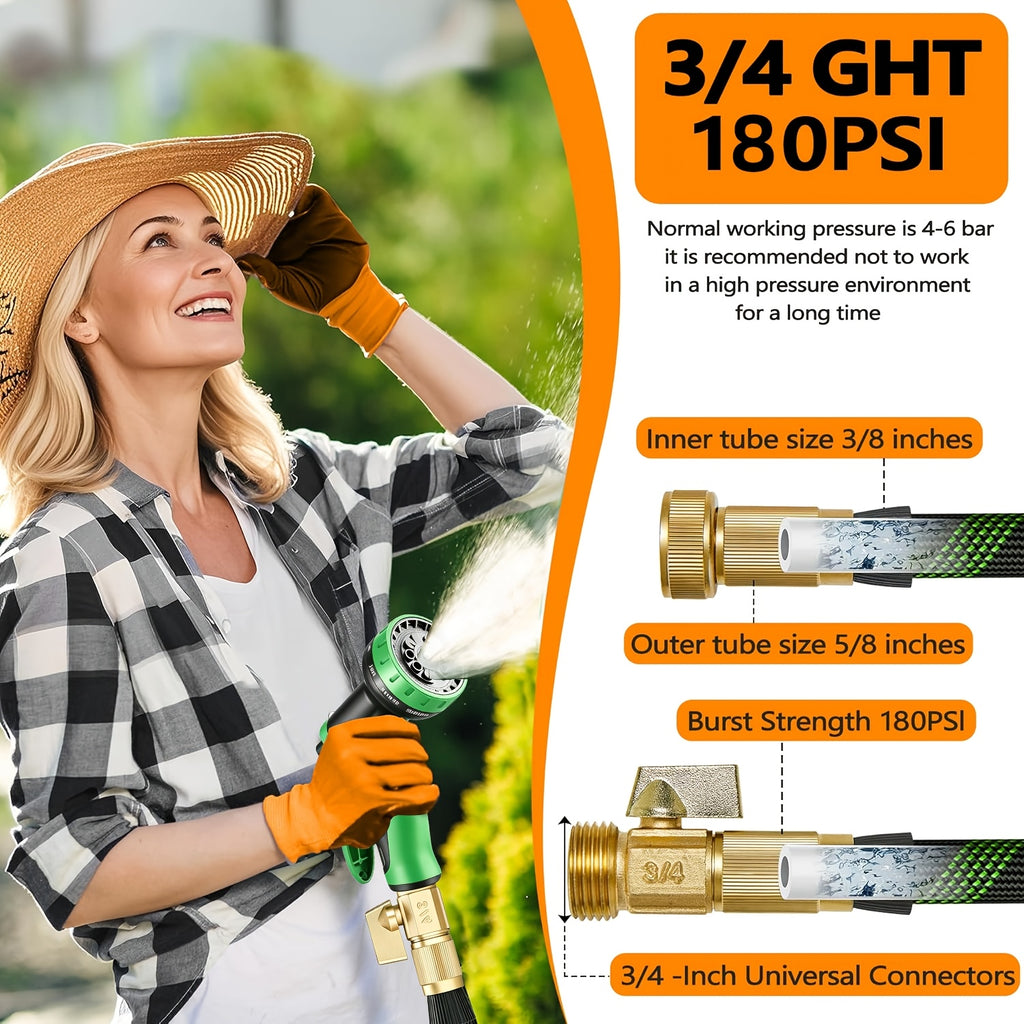 garden hose 100ft 150ft 75ft 50ft 25ft 15ft 10ft 10 function