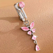 womens   tassel fashion belly button clip no