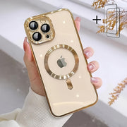 magnetic   thin phone case plating full camera protection