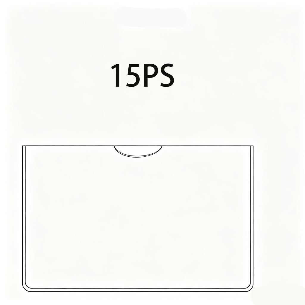 10pcs 15pcs clear card protector sleeves transparent id card