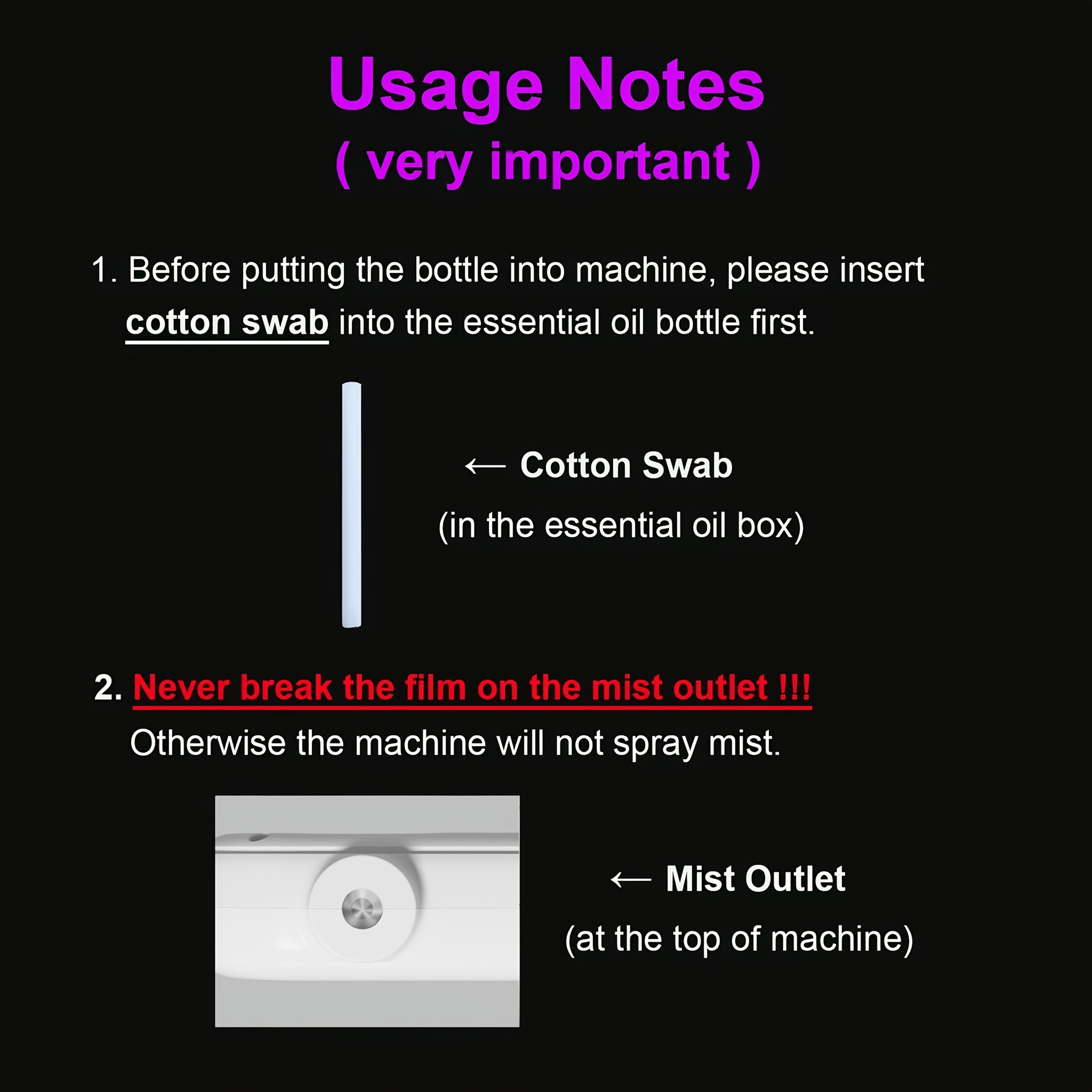 switch   adjustable smart aromatherapy