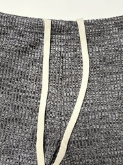 mens   ribbed knit athletic shorts elastic