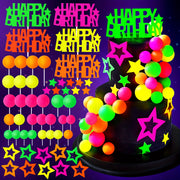glowing glow ball cake toppers set   play cake