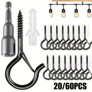q shaped heavy duty iron ceiling hook safety   rustic