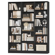 fultru triple wide bookshelf 6 tier large bookshelf bookcase