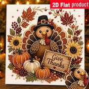 new diy colorful diamond painting kit thanksgiving turkey
