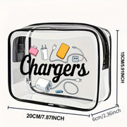 transparent casual handbag suitable men women used a makeup