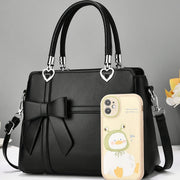 solid color bowknot handbag bags luggage temu
