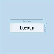 personalized custom transparent name tags waterproof