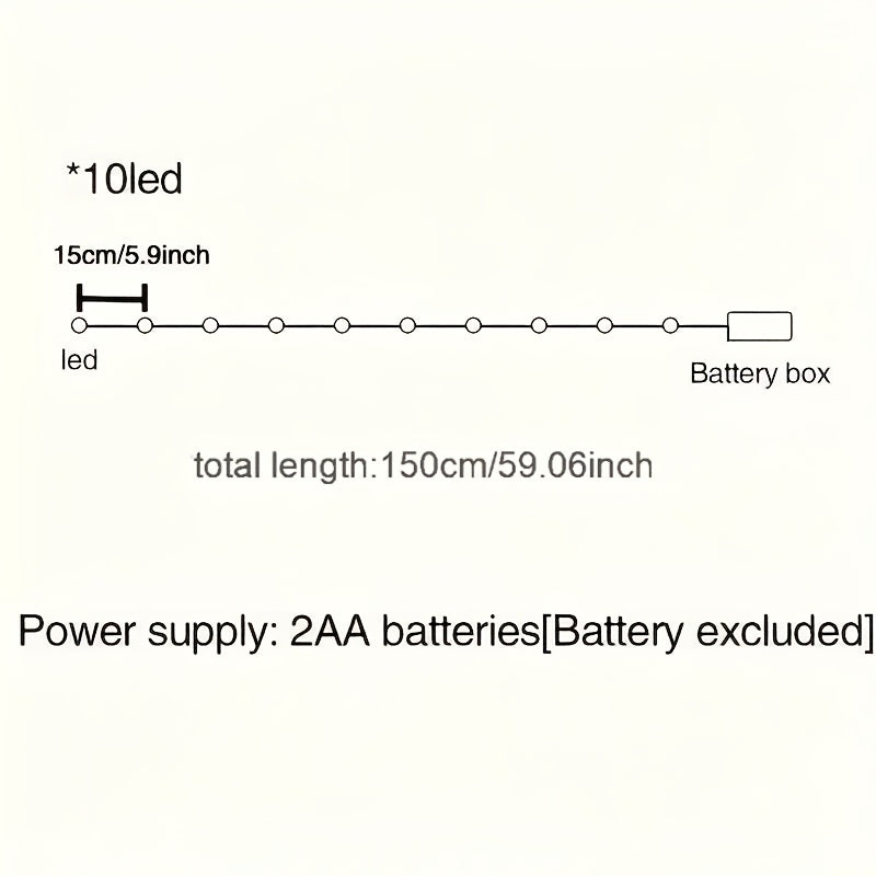 1 string dragonfly string lights 10 leds 1 5m 59inch 4 92ft