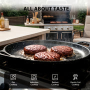 non stick frying   brush bbq griddle pan   heat oil