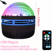 led aurora projection atmosphere light usb powered remote
