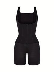 women 2in 1 adjust hooks abdomen trimmer control shapewear