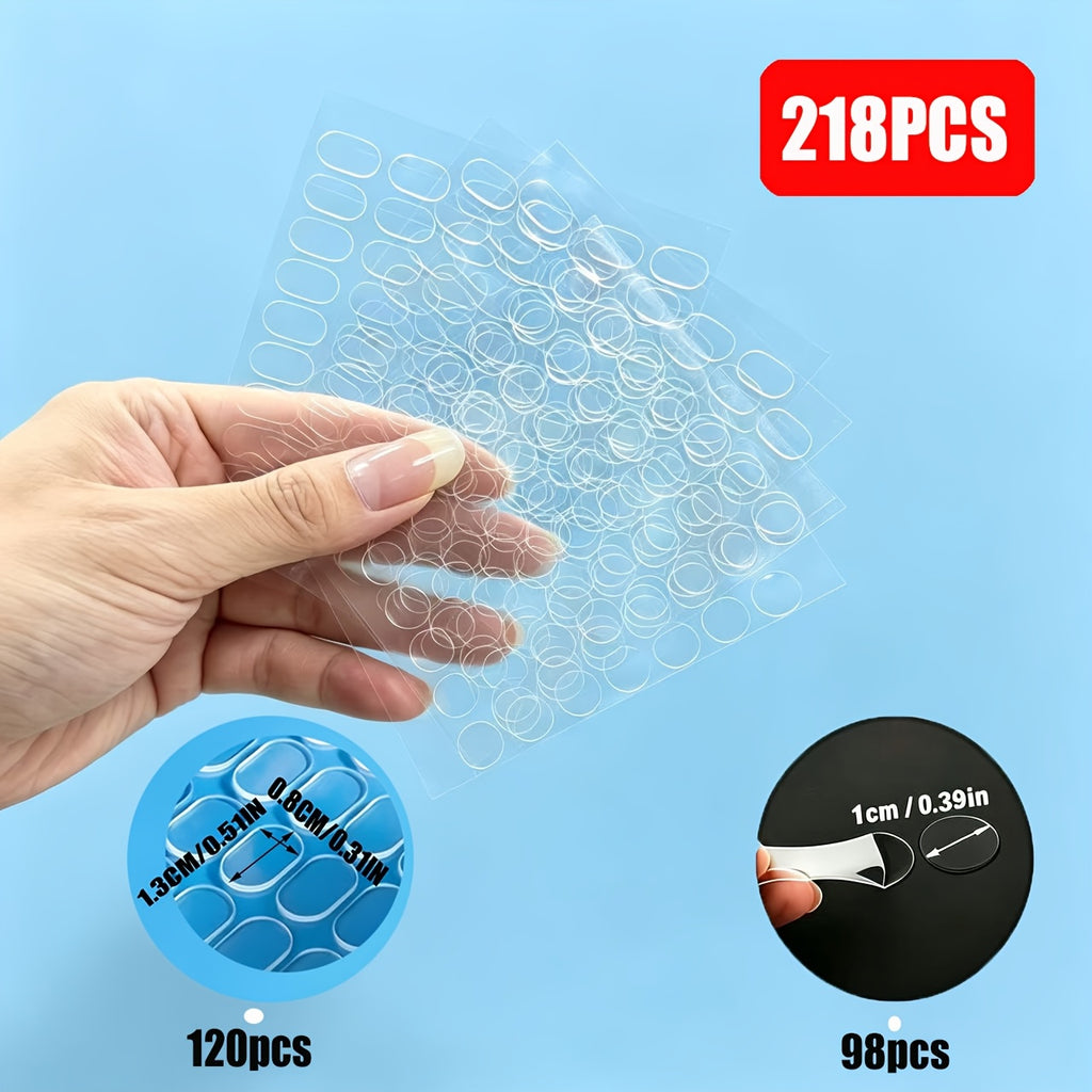 transparent double sided   dots removable sticky