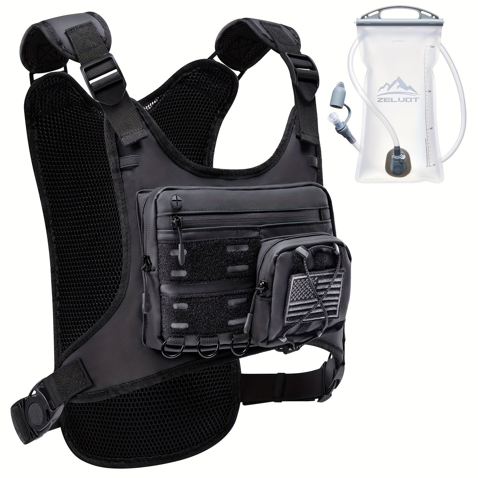 running vest 3l water bladder lightweight adjustable chest